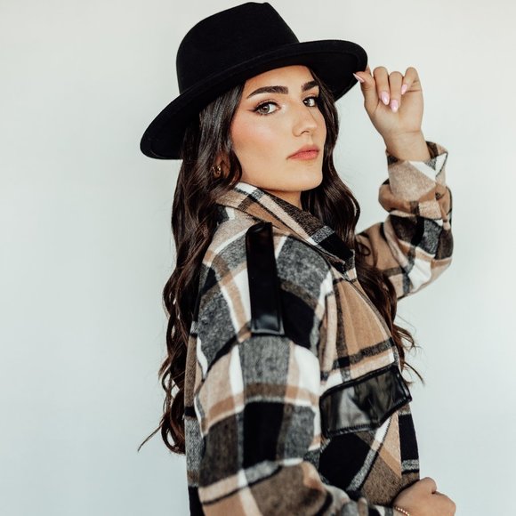 Edgy Vibes Plaid Flannel Shacket - Picture 4 of 5